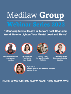 Medilaw Group Webinar Series 2023 - Managing Mental Health in Today's ...