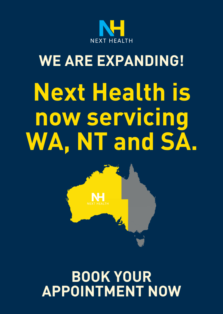 Next Health is now servicing WA, NT and SA
